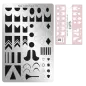 Preview: Moyra Stamping Schablone - Stempeln statt Malen - die schnelle und kreative Nailart für Anfänger und Profis zugleich - Cuts Nr.60