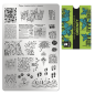 Preview: Moyra Stamping Schablone - Stempeln statt Malen - die schnelle und kreative Nailart für Anfänger und Profis zugleich - Greenity Nr.81