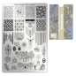 Preview: Moyra Stamping Schablone - Stempeln statt Malen - die schnelle und kreative Nailart für Anfänger und Profis zugleich - Stampunk Nr.92