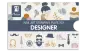 Preview: Moyra Stamping Schablone - Designer Nr.103