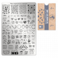 Preview: Moyra Stamping Schablone - Stempeln statt Malen - die schnelle und kreative Nailart für Anfänger und Profis zugleich - Stamp by me Nr.109