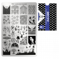 Preview: Moyra Stamping Schablone - Stempeln statt Malen - die schnelle und kreative Nailart für Anfänger und Profis zugleich - Macabre Nr.135
