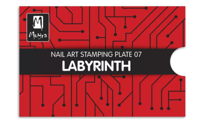 Moyra Stamping Schablone - Labyrinth Nr.7