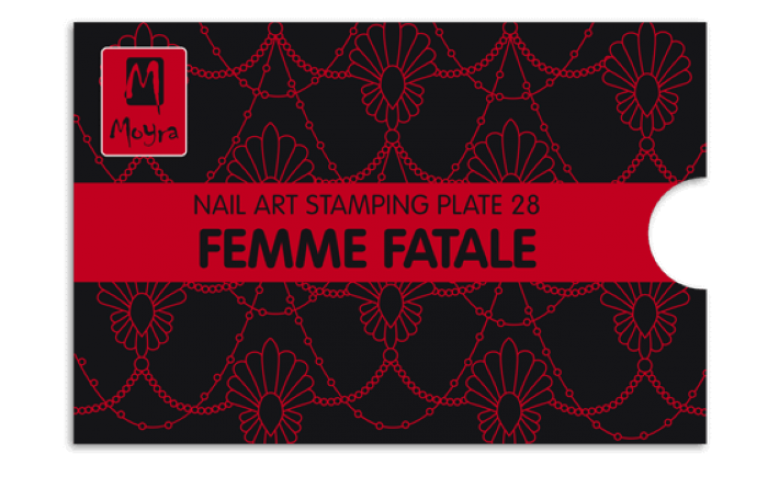 Moyra Stamping Schablone - Femme Fatale Nr.28