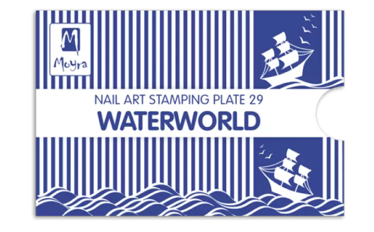 Moyra Stamping Schablone - Waterworld Nr.29