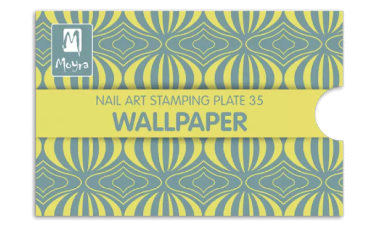 Moyra Stamping Schablone - Wallpaper Nr.35