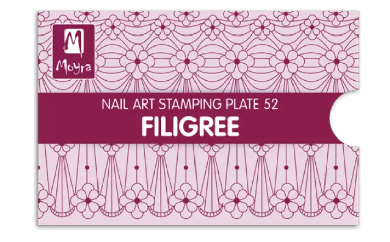 Moyra Stamping Schablone - Filigree Nr.52