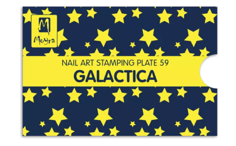 Moyra Stamping Schablone - Galactica Nr.59