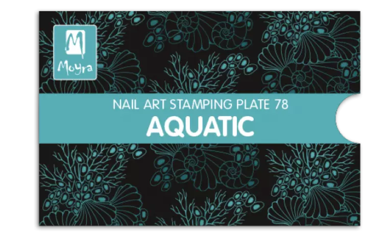 Moyra Stamping Schablone - Aquatic Nr.78