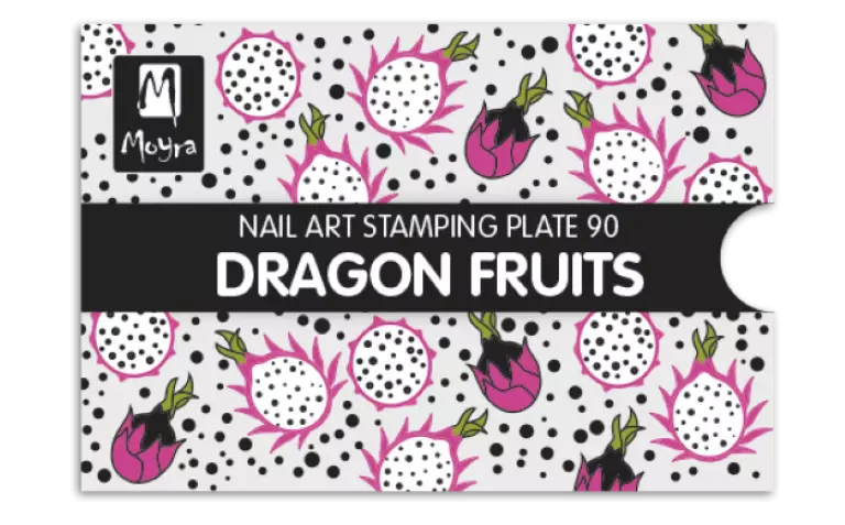 Moyra Stamping Schablone - Dragon Fruits Nr.90