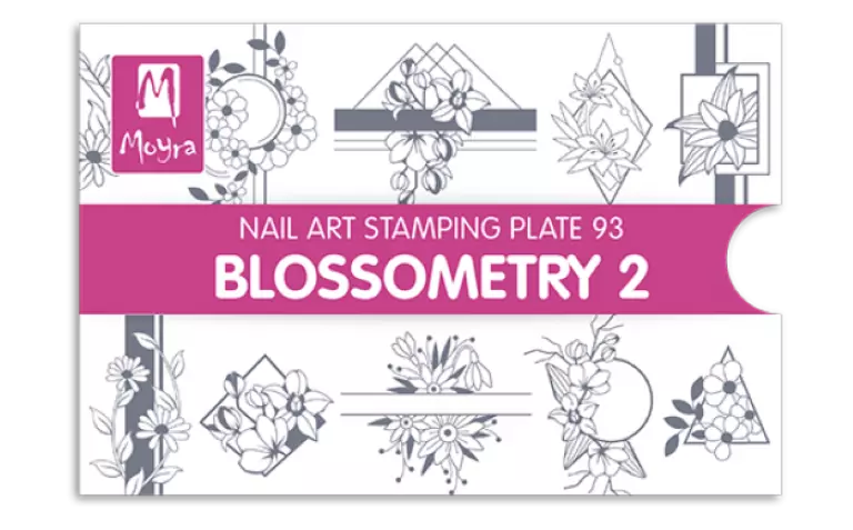 Moyra Stamping Schablone - Blossometry 2 Nr.93