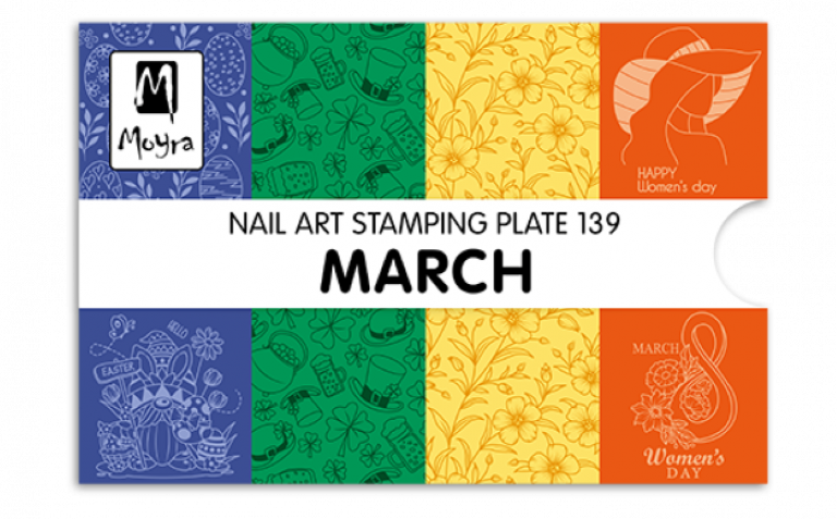 Moyra Stamping Schablone – March Nr.139