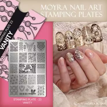 Moyra Stamping Schablone - Vanity Nr.23