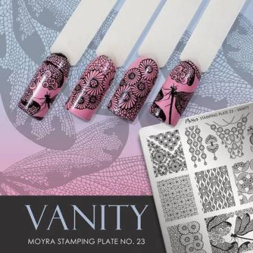 Moyra Stamping Schablone - Vanity Nr.23