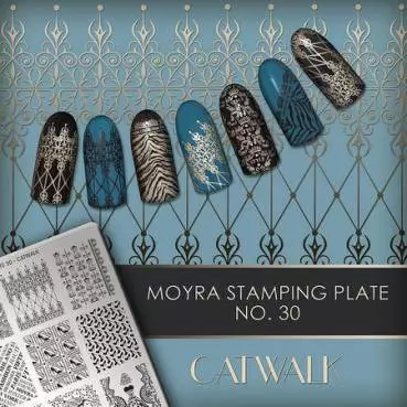 Moyra Stamping Schablone - Catwalk Nr.30