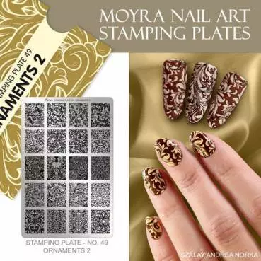 Moyra Stamping Schablone - Ornaments 2 Nr.49