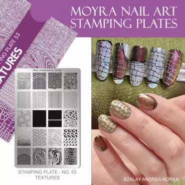 Moyra Stamping Schablone - Textures Nr.53