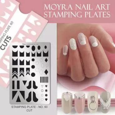 Moyra Stamping Schablone - Cuts Nr.60