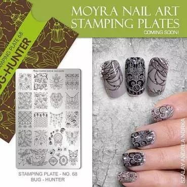 Moyra Stamping Schablone - Bug-Hunter Nr.68