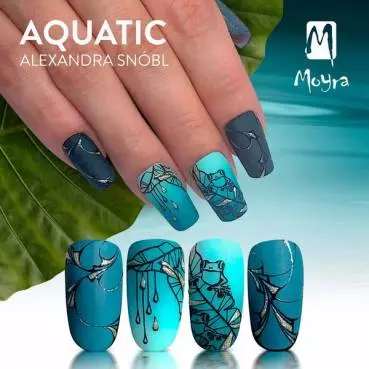 Moyra Stamping Schablone - Aquatic Nr.78