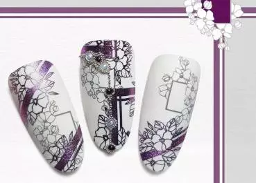 Moyra Stamping Schablone - Blossometry 2 Nr.93