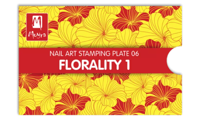 Moyra Stamping Schablone - Florality Nr.6