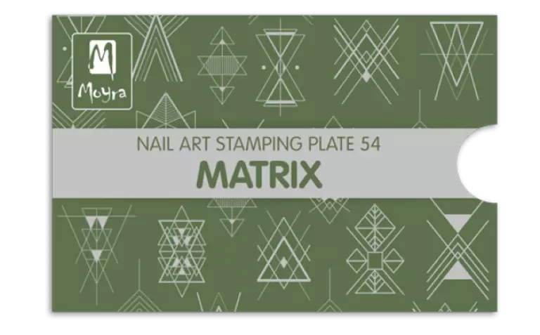 Moyra Stamping Schablone - Matrix Nr.54