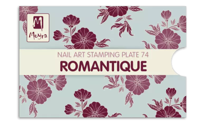 Moyra Stamping Schablone - Romantique Nr.74