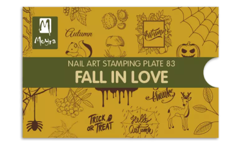 Moyra Stamping Schablone - Fall in Love Nr.83