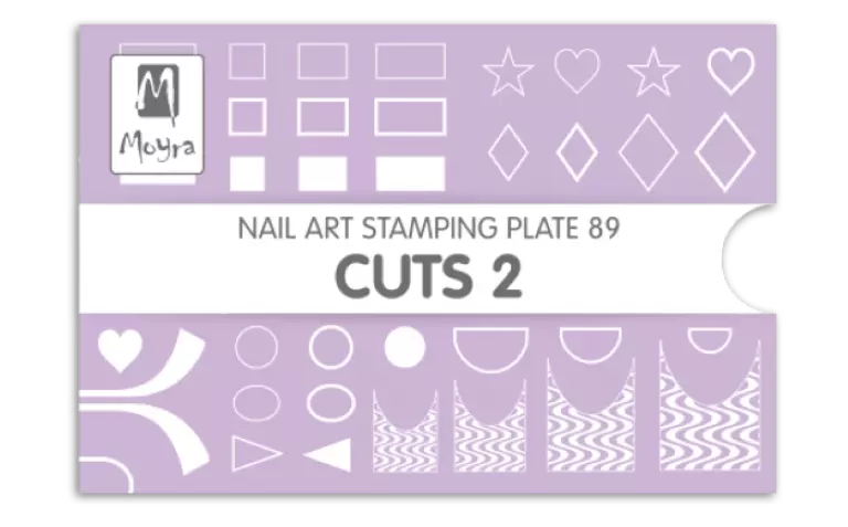 Moyra Stamping Schablone - Cuts 2 Nr.89