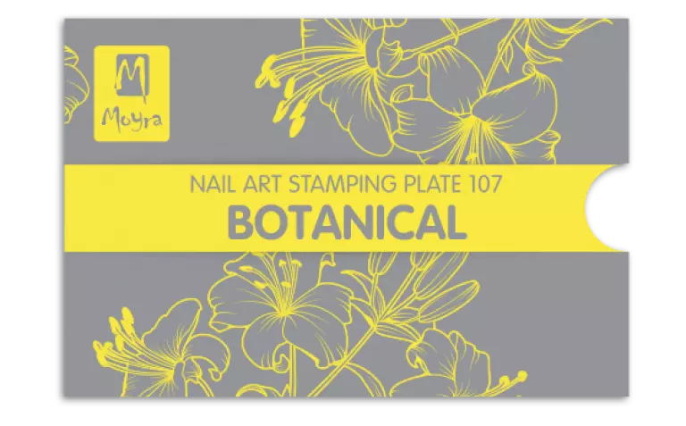 Moyra Stamping Schablone – Botanical Nr.107