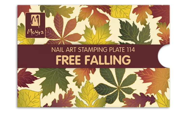 Moyra Stamping Schablone - Free Falling Nr.114