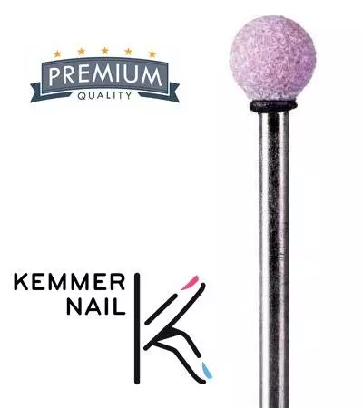 Kemmer Nail – Edelkorund Fräser Bit – für Nagelhaut und Naturnagel (KUR60040EK) – 6,0mm – fein