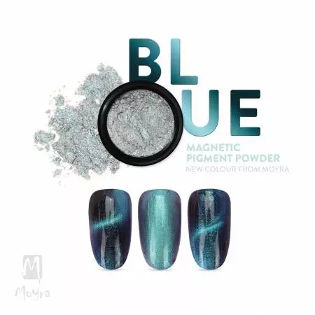 MAGNETIC CAT EYE EFFECT - Pigment Powder Blue