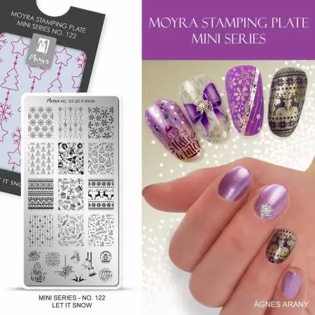 Stamping Platte MINI - Let it snow Nr.122