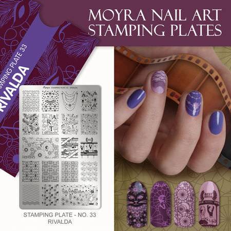 Moyra Stamping Schablone - Rivalda Nr.33