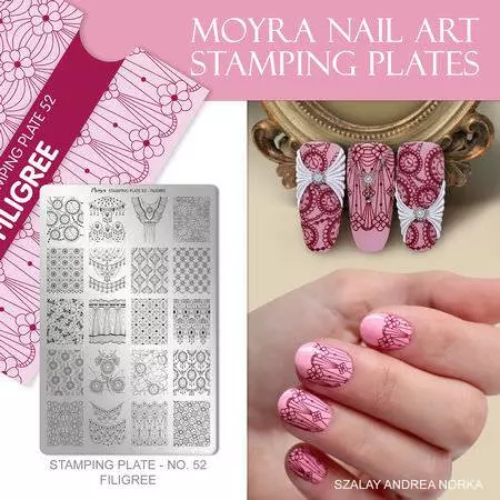 Moyra Stamping Schablone - Filigree Nr.52