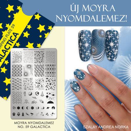 Moyra Stamping Schablone - Galactica Nr.59