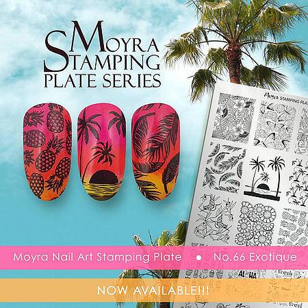 Moyra Stamping Schablone - Exotique Nr.66