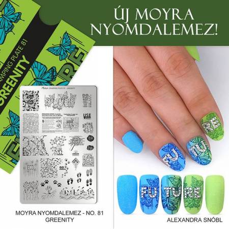 Moyra Stamping Schablone - Greenity Nr.81