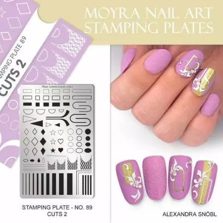 Moyra Stamping Schablone - Dragon Fruits Nr.90