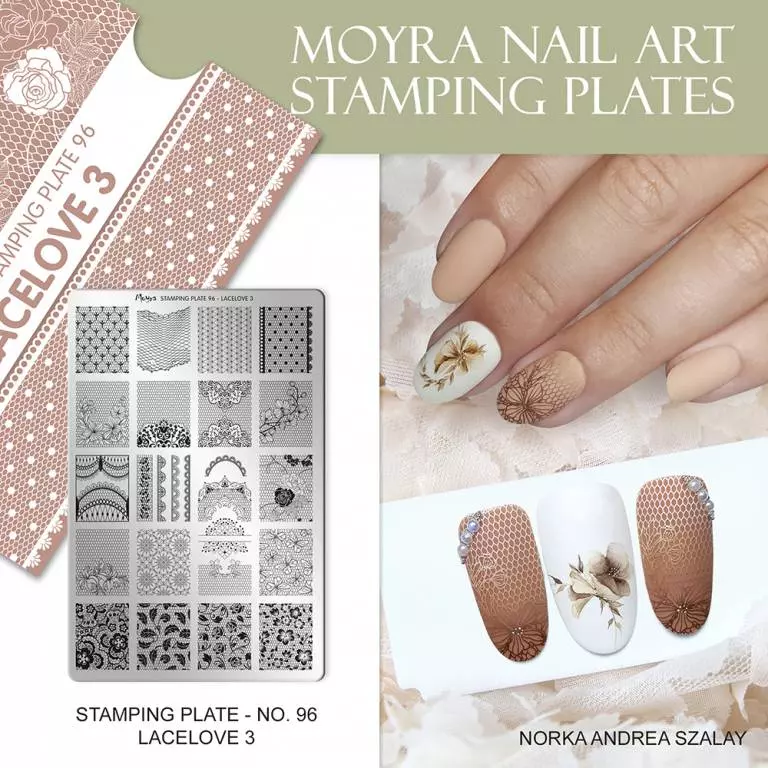 Moyra Stamping Schablone – Lacelove 3 Nr.96