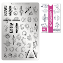 Moyra Stamping Schablone - Stempeln statt Malen - die schnelle und kreative Nailart für Anfänger und Profis zugleich - Blossometry 2 Nr.93