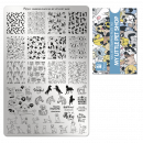 Moyra Stamping Schablone - Stempeln statt Malen - die schnelle und kreative Nailart für Anfänger und Profis zugleich - My Little Pet Shop Nr.142